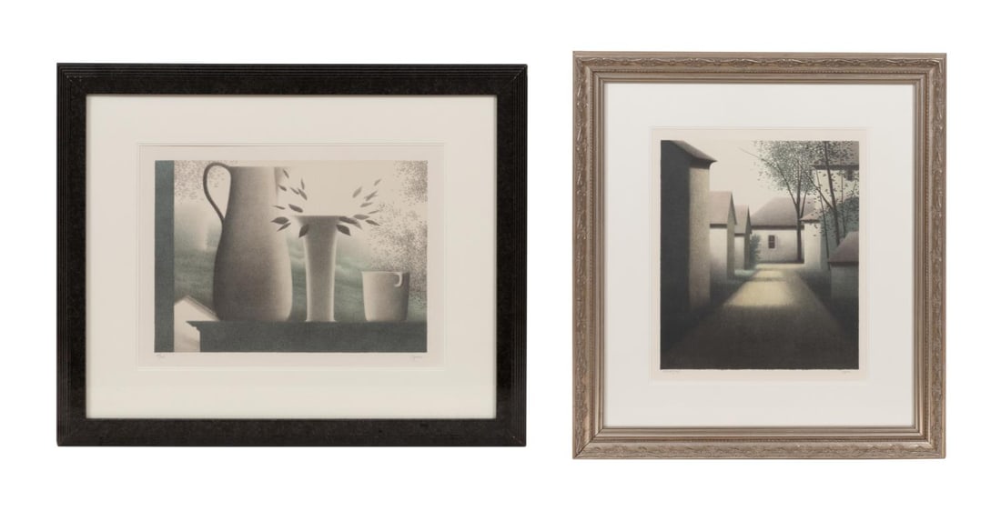 TWO ROBERT KIPNISS COLOR LITHOGRAPHS, FRAMED (1 of 8)