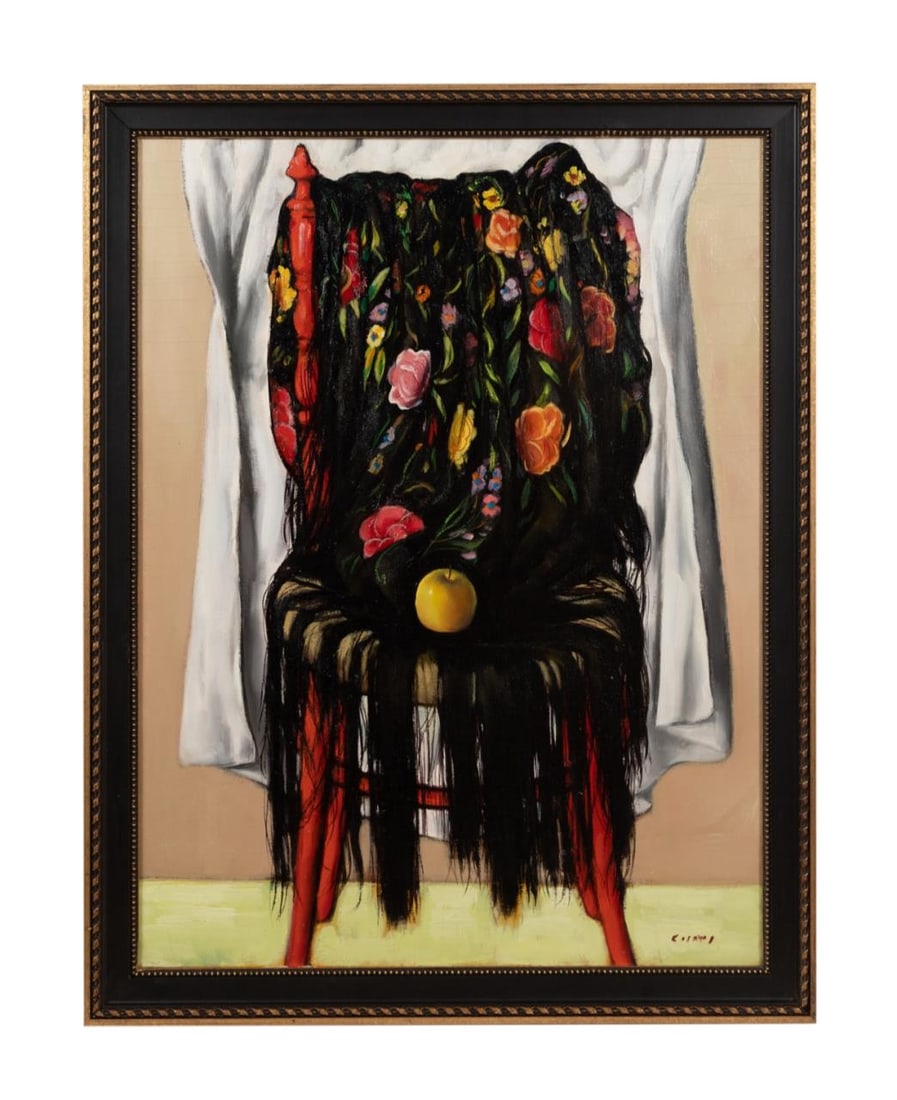 JESUS CASAUS 'MANTAN Y SILLA NARANJA' O/C (1 of 5)