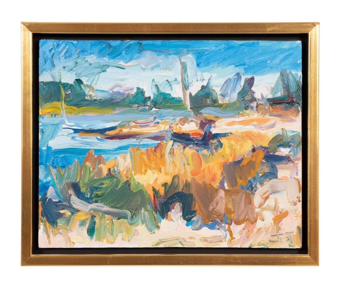 JIM TOUCHTON 'SUMMERS END' 1986 OIL ON CANVAS (1 of 5)