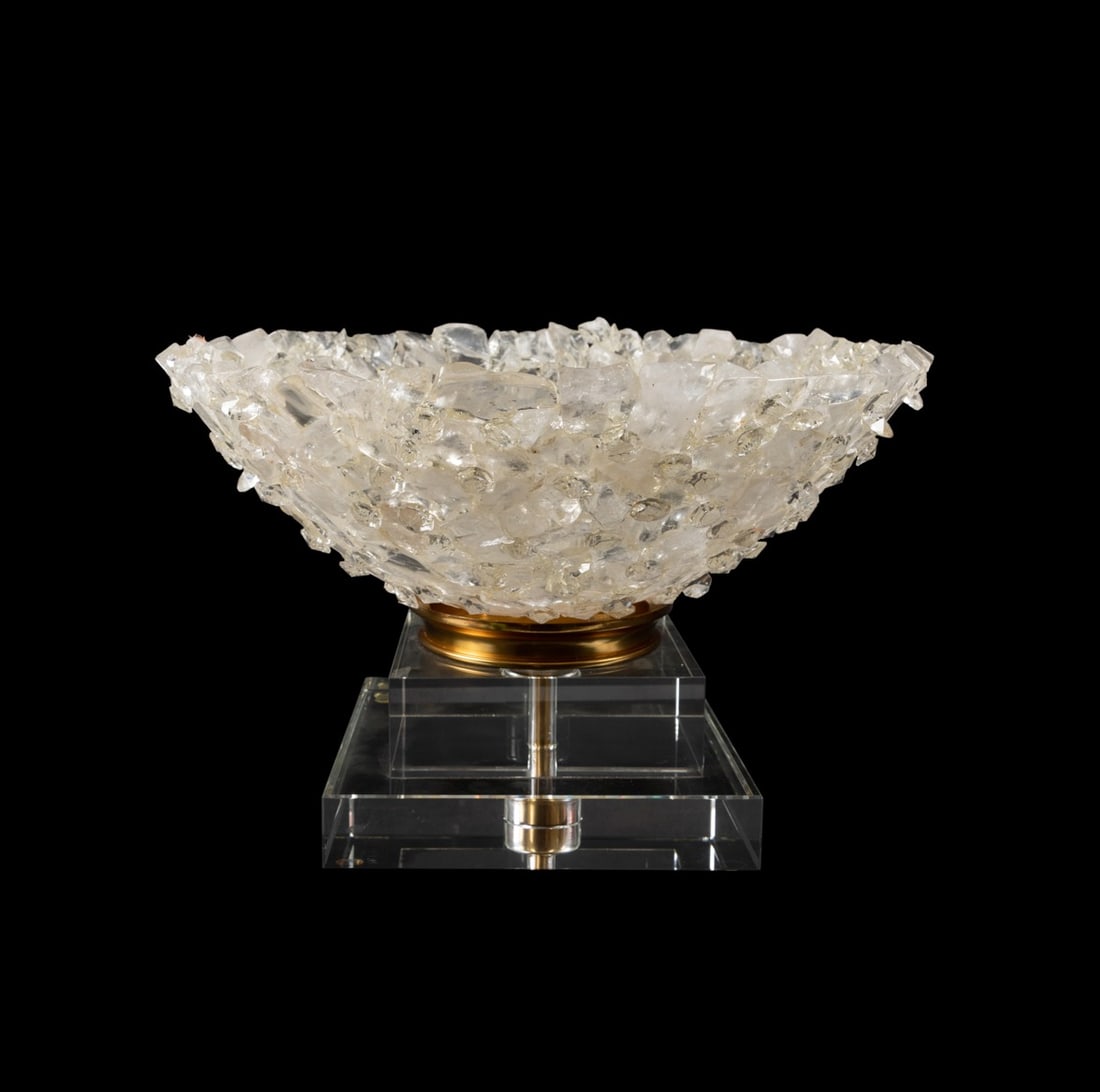 MAITLAND SMITH ROCK CRYSTAL & GLASS 'REVEAL' BOWL (1 of 8)