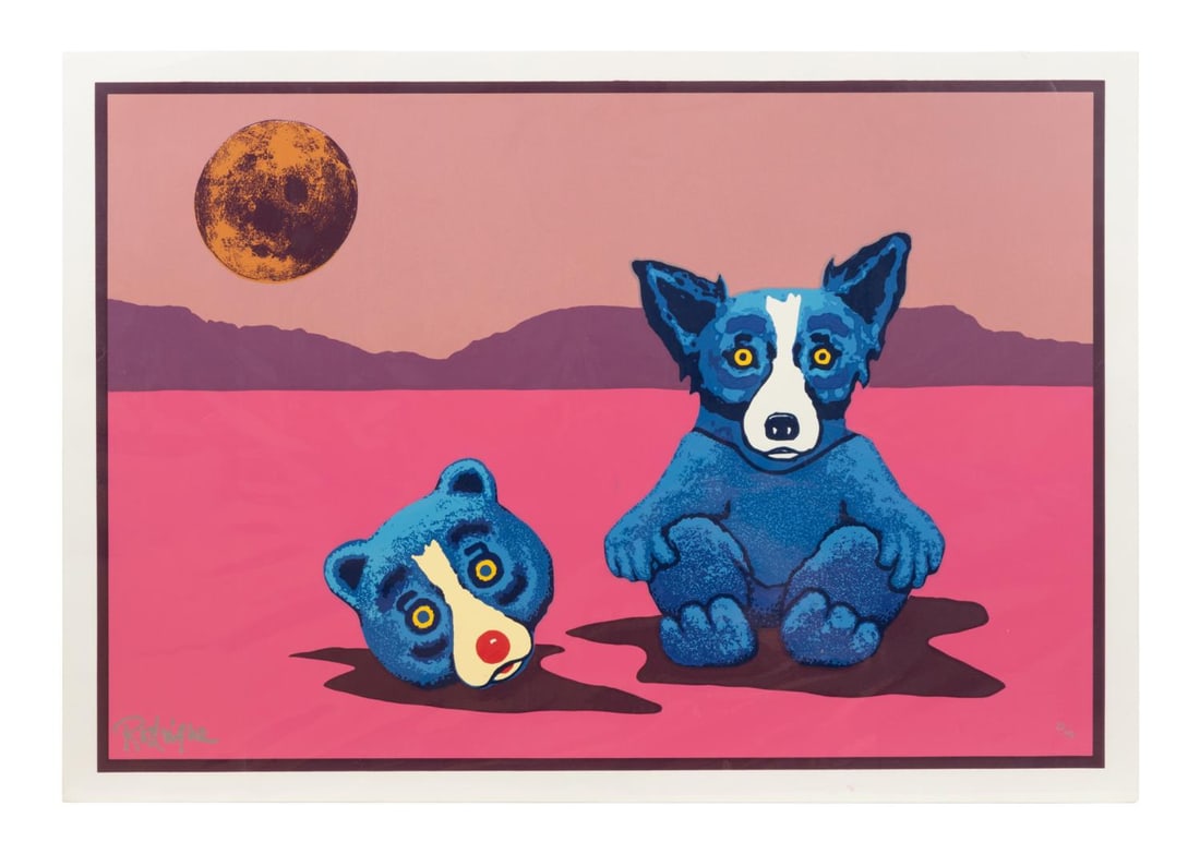 GEORGE RODRIGUE 'BLUE DOG & BLUE BEAR' SILKSCREEN (1 of 9)