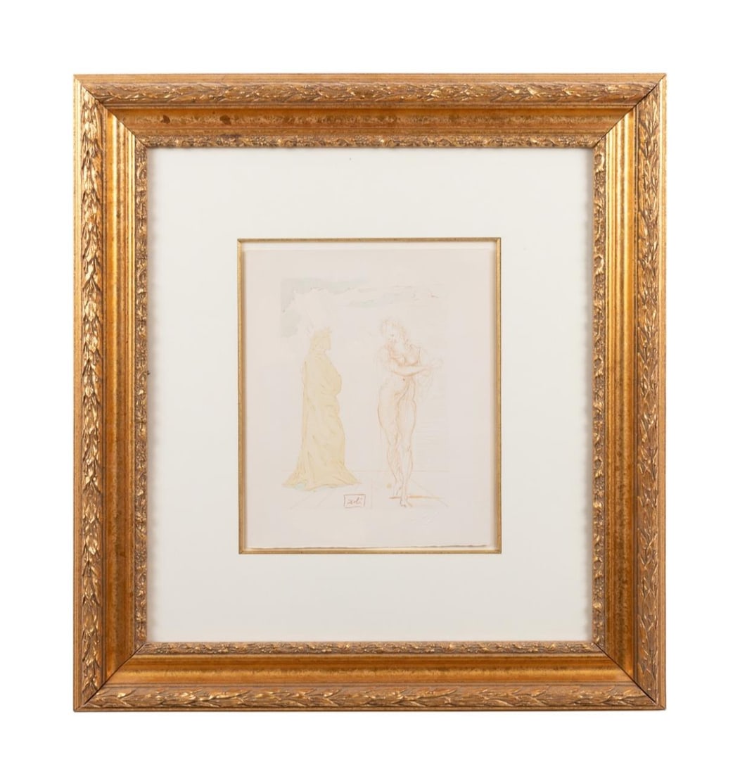 AFTER DALI, 'HELL CANTO 2' FRAMED FIGURAL ETCHING (1 of 5)