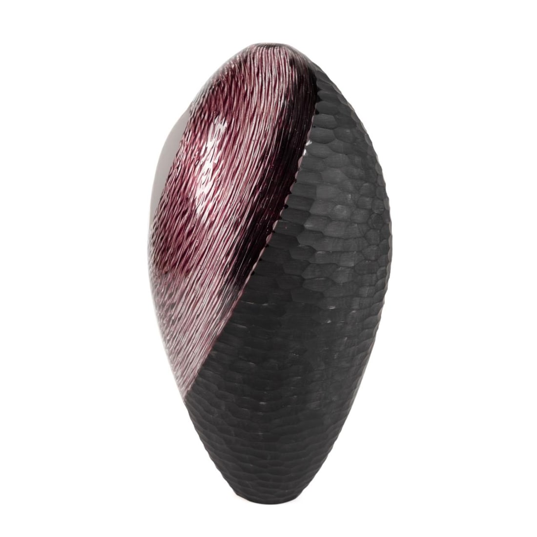 CAMPAGNOL & SALVADORE PURPLE MURANO VASE (1 of 7)