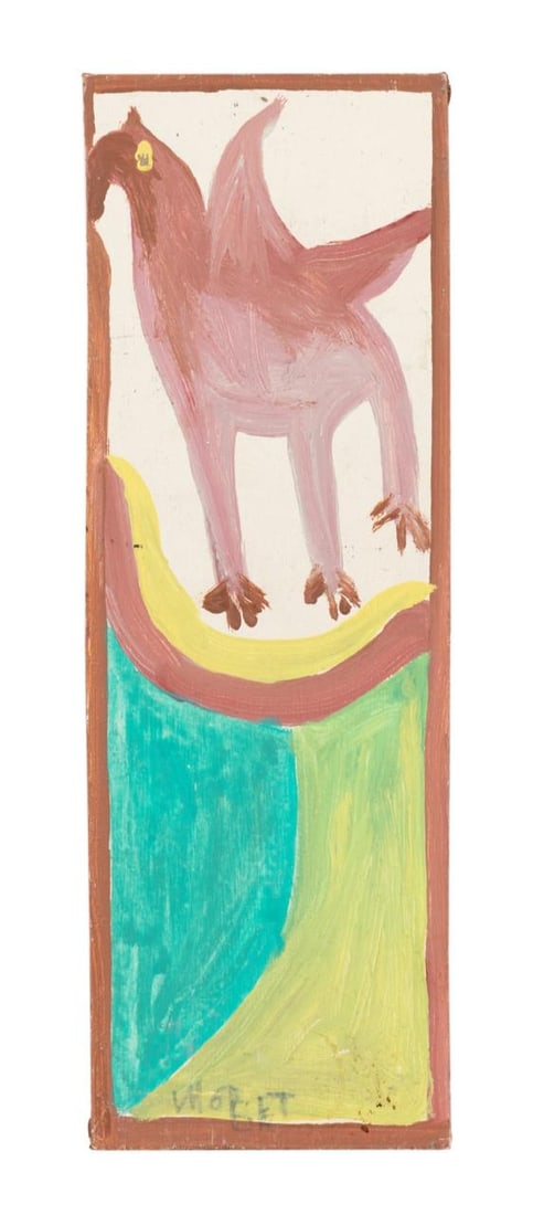 MOSE TOLLIVER 'WINGED CREATURE' EARLY PAINTING (1 of 5)