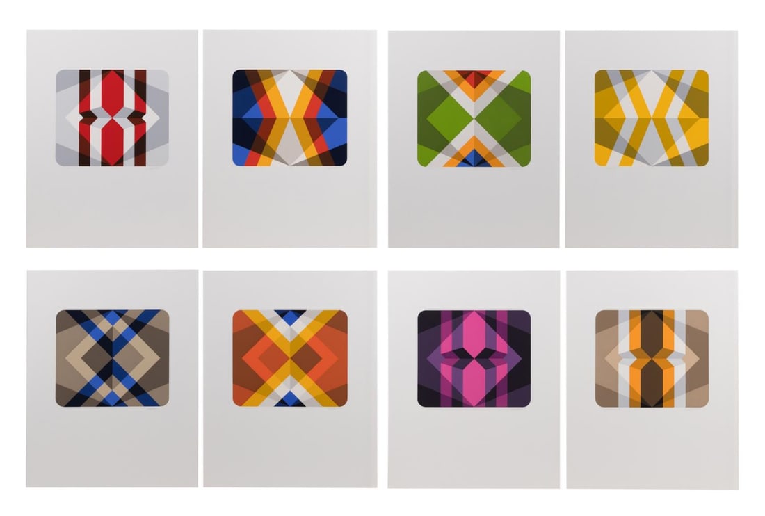 8 M. SPALATIN 'RHOMBUS 1-8' UNFRAMED PRINTS (1 of 20)