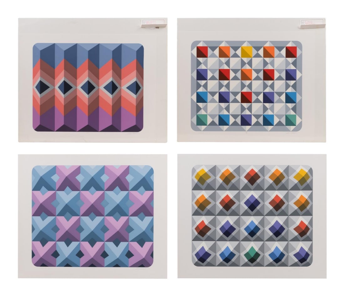 4 M. SPALATIN 'NEBULA 2, 4, 7 & 8' UNFRAMED PRINTS (1 of 20)