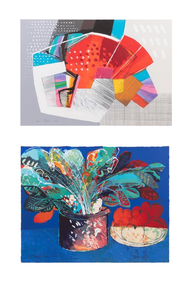 TWO CALMAN SHEMI LITHOGRAPHS (1 of 11)