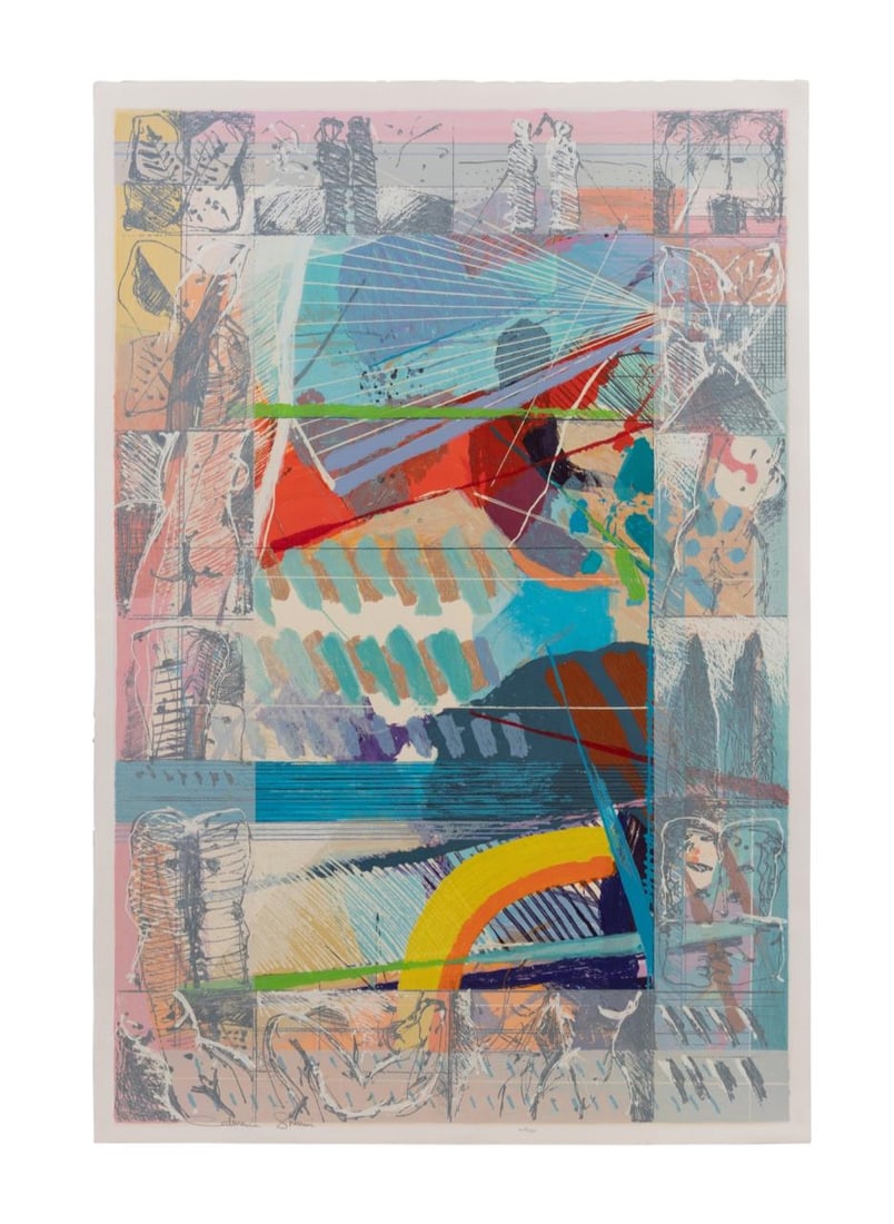 CALMAN SHEMI 'KOMPOSITION' SERIGRAPH (1 of 6)