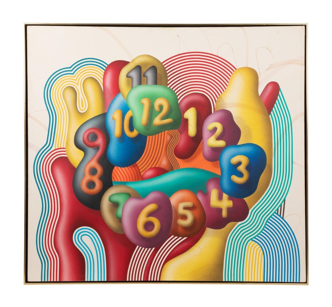 YANKEL GINSBURG, 'TIME CHANGE' ABSTRACT A/C (1 of 6)