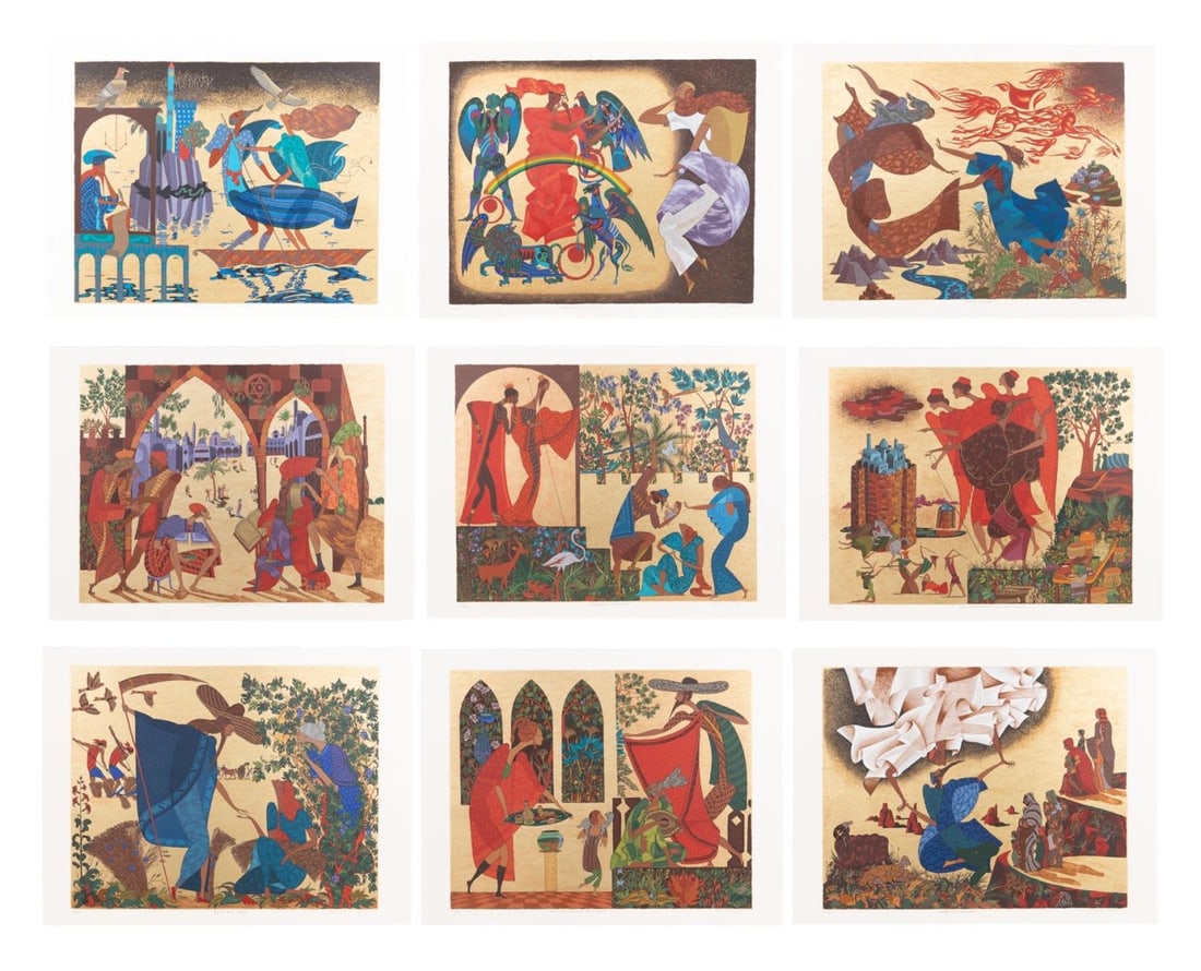 9 SHLOMO KATZ SERIGRAPHS', 'THE WAY OF AN EAGLE... (1 of 20)