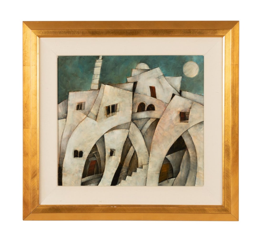 HARRY GUTTMAN 'HABITAT' OIL ON BOARD (1 of 6)