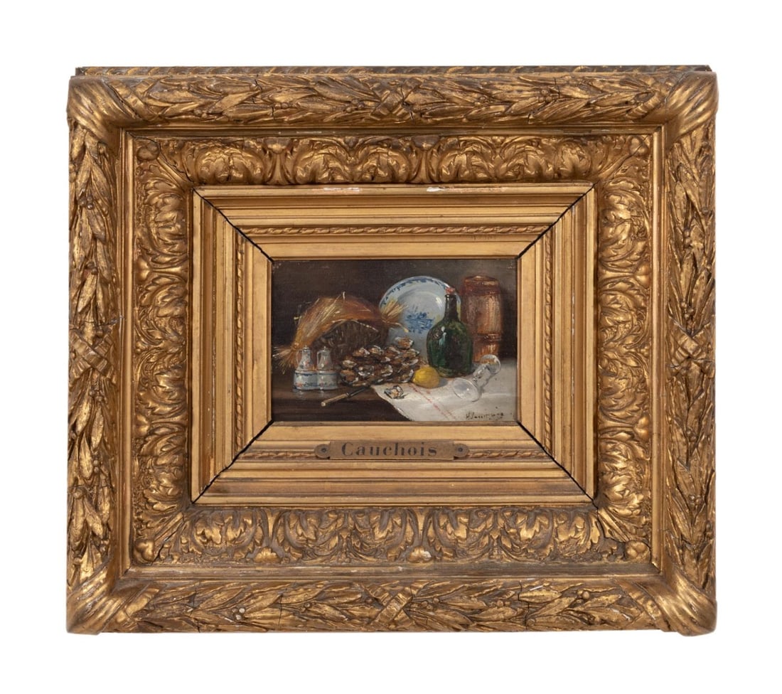 EUGENE HENRI CAUCHOIS, STILL LIFE, OIL ON PANEL (1 of 6)