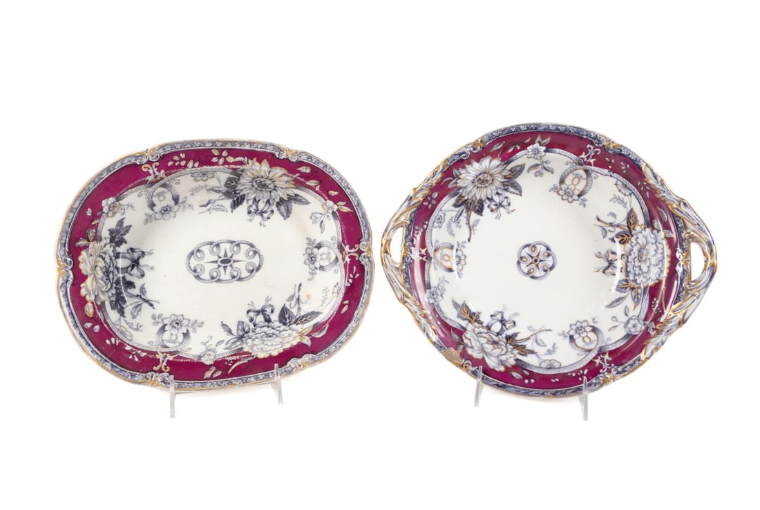 2PCS. W & B 'MALTA' PATTERN TABLE ARTICLES (1 of 5)