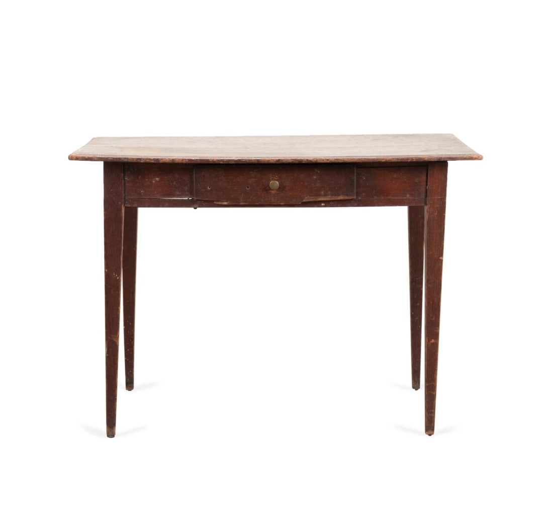 LATE 19TH C. PHILADELPHIA CHILDS PINE DESK, SIGNED (1 of 8)