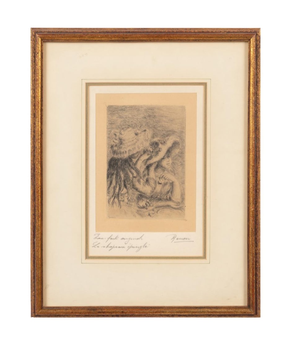 PIERRE-AUGUSTE RENOIR 'LE CHAPEAU EPINGLE' ETCHING (1 of 3)