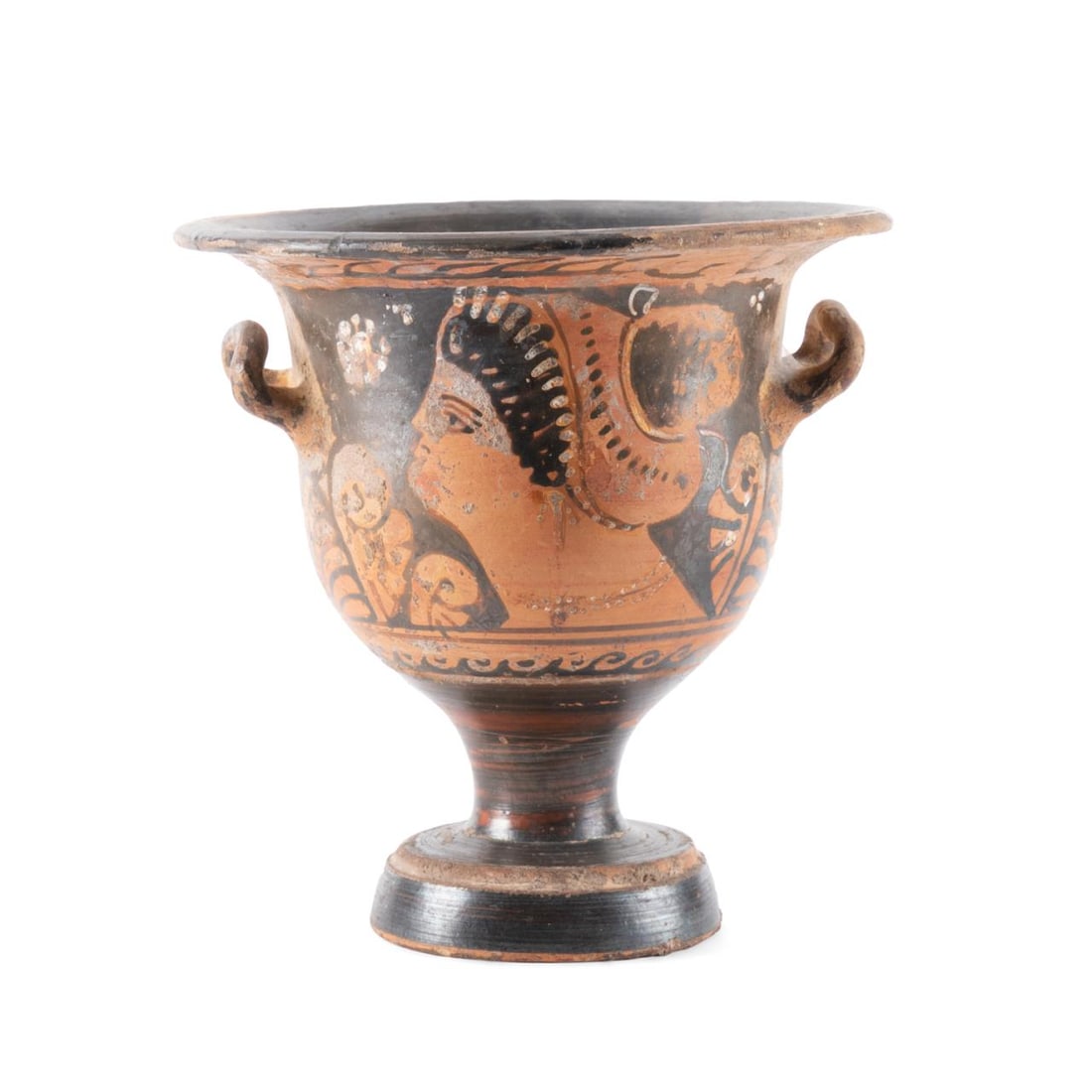 SMALL APULIAN RED FIGURE BELL KRATER, CA 350 BCE (1 of 7)