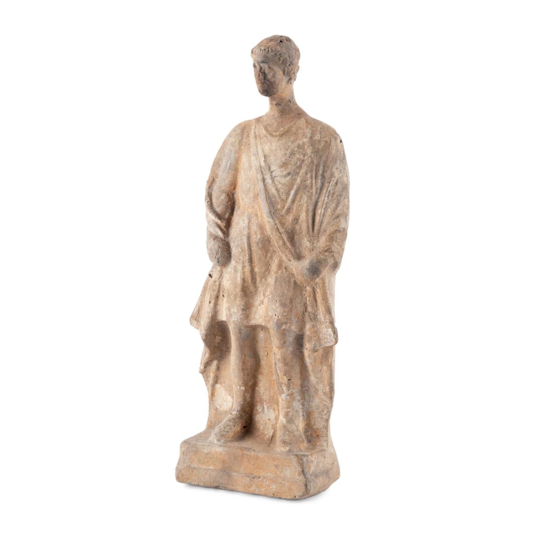 GREEK BOEOTIAN TERRACOTTA FIGURE OF A YOUNG MAN (1 of 6)