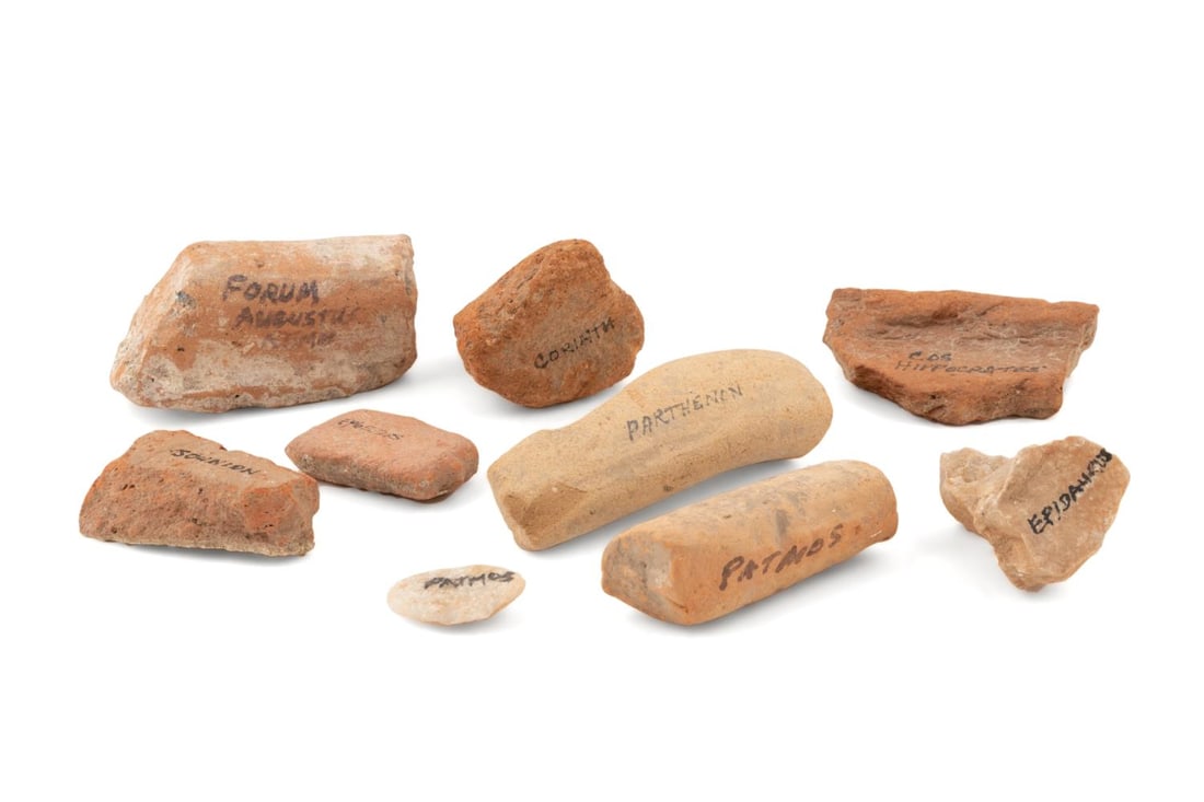 9PCS GREEK & ROMAN POTTERY FRAGMENTS (1 of 6)