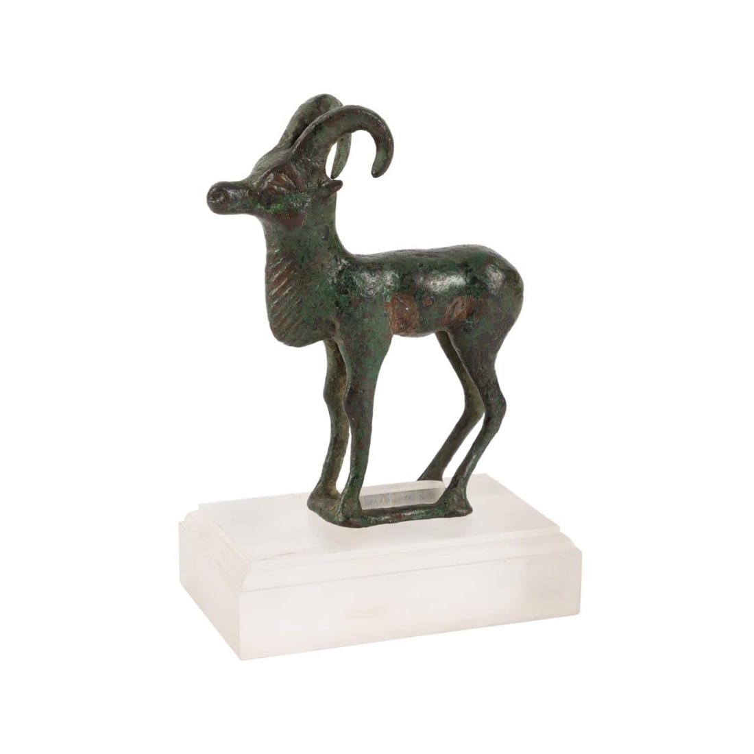 LURISTAN BRONZE IBEX FIGURE W/ CUSTOM STAND (1 of 7)