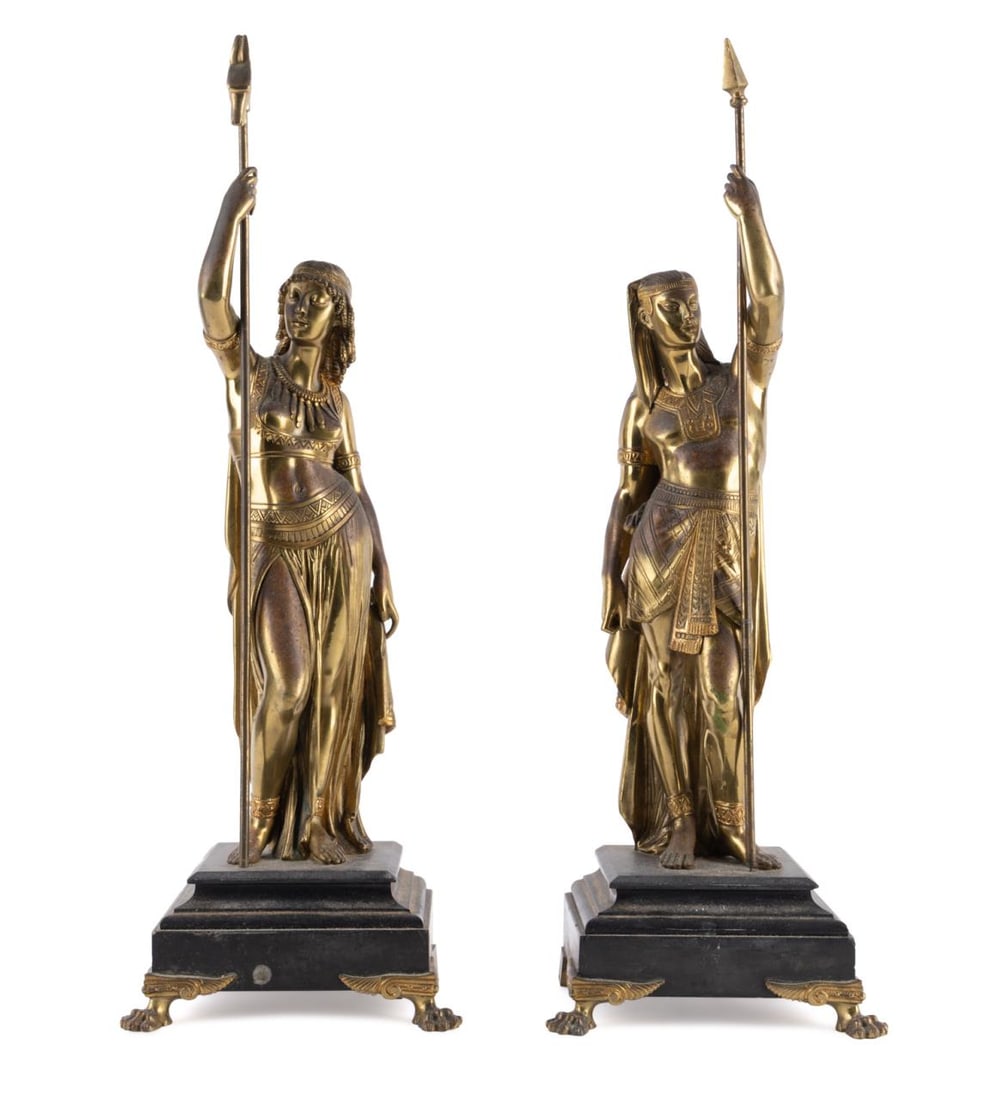 MANNER PICAULT, PAIR OF EGYPTIAN BRONZE FIGURES (1 of 7)