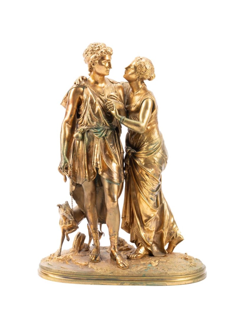 JEAN-LOUIS GREGOIRE, BRONZE COURTING COUPLE (1 of 13)