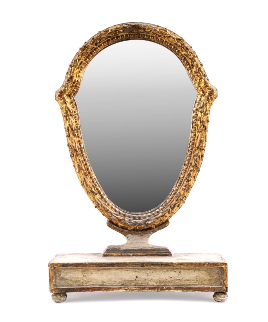 18TH/19TH C. ITALIAN PARCEL GILT DRESSING MIRROR (1 of 6)