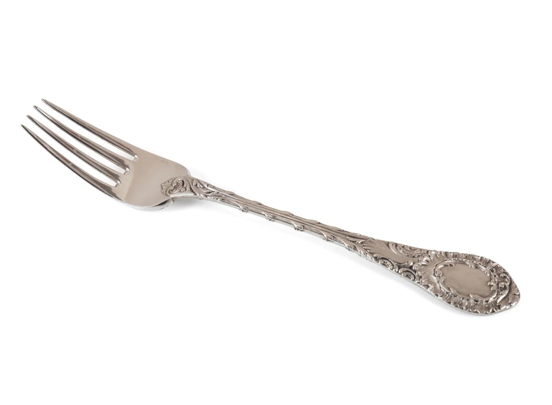 GRACHEV BROTHERS RUSSIAN 875 SILVER SERVING FORK (1 of 6)