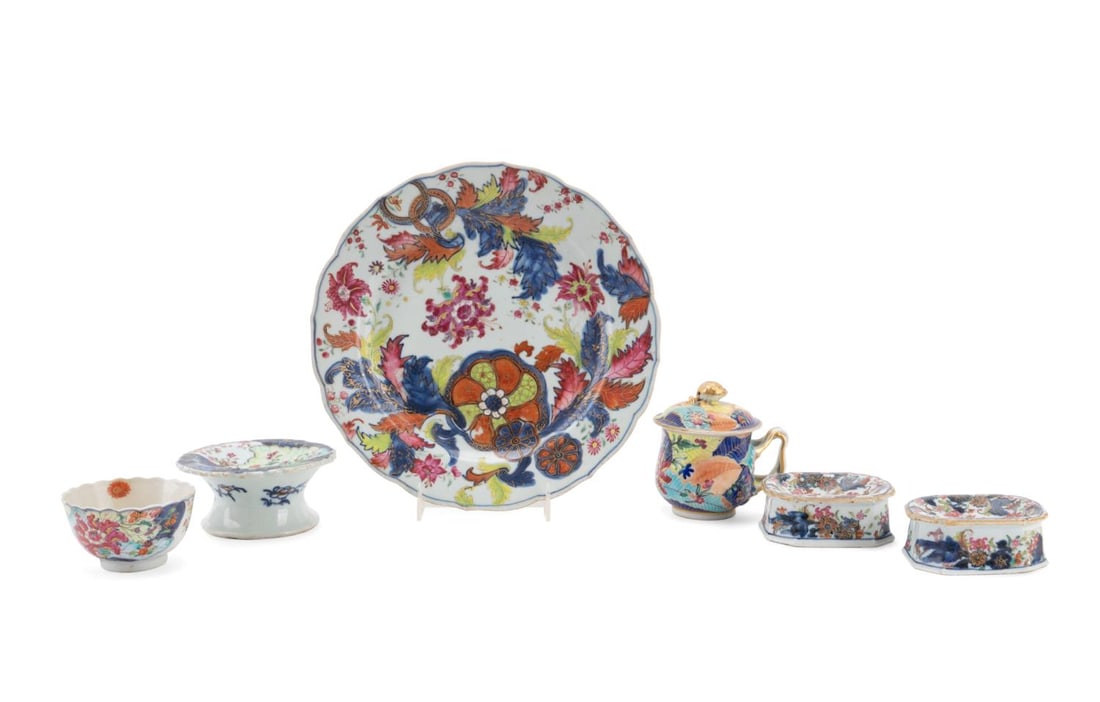 6PCS SMALL CHINESE TOBACCO LEAF TABLEWARES (1 of 13)