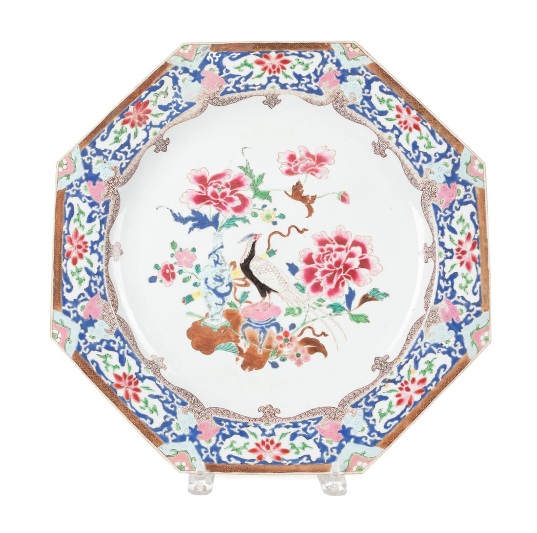 18TH/19TH C. CHINESE EXPORT FAMILLE ROSE CHARGER (1 of 4)