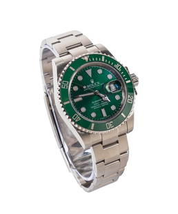 ROLEX OYSTER PERPETUAL DATE SUBMARINER "HULK" 2019: Rolex never worn Oyster Perpetual date 'Submariner' stainless steel, 2019, featuring sapphire crystal, date window, luminous hour markers, Oyster link bracelet with foldover fliplock closure, with