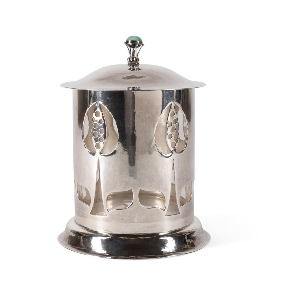 ASHBEE ARTS & CRAFTS STERLING BISCUIT BARREL 1899 (1 of 8)