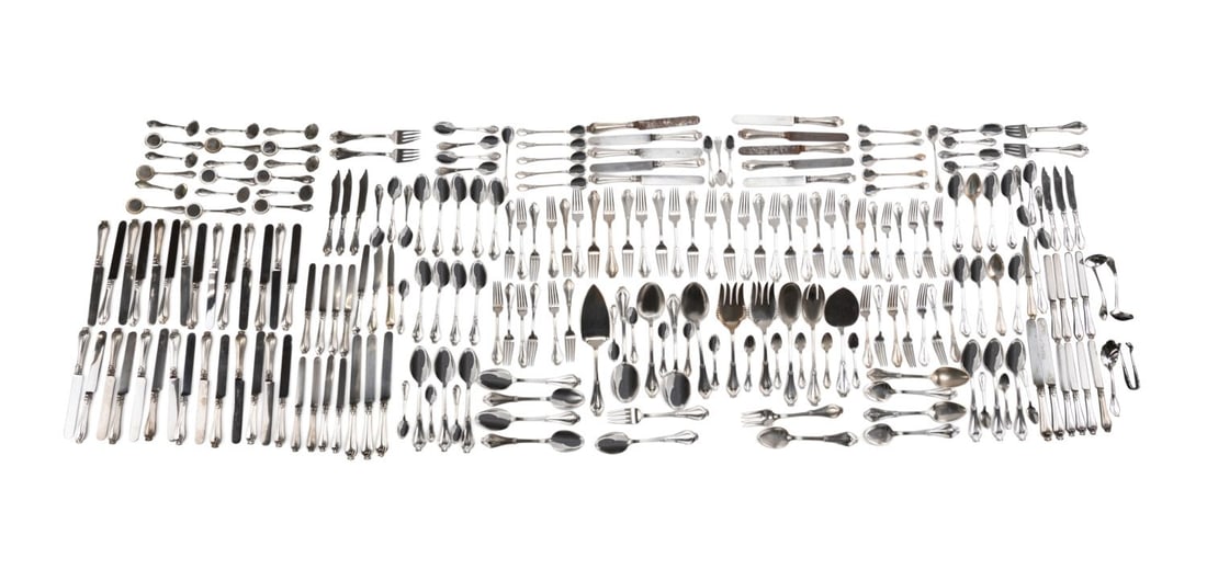 230pcs Tiffany & Co. Sterling 'whittier' Flatware Auction