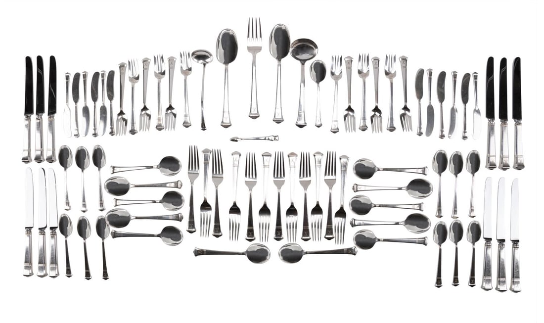 79PCS TIFFANY & CO. STERLING 'WINDHAM' FLATWARE (1 of 8)