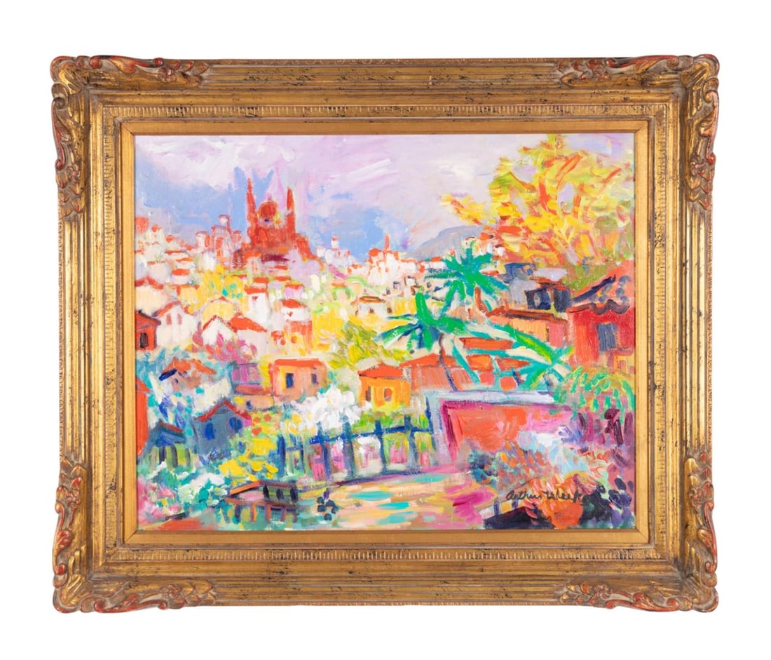 ARTHUR WEEKS, 'TAXCO MORNING' 1983 OIL ON CANVAS (1 of 5)