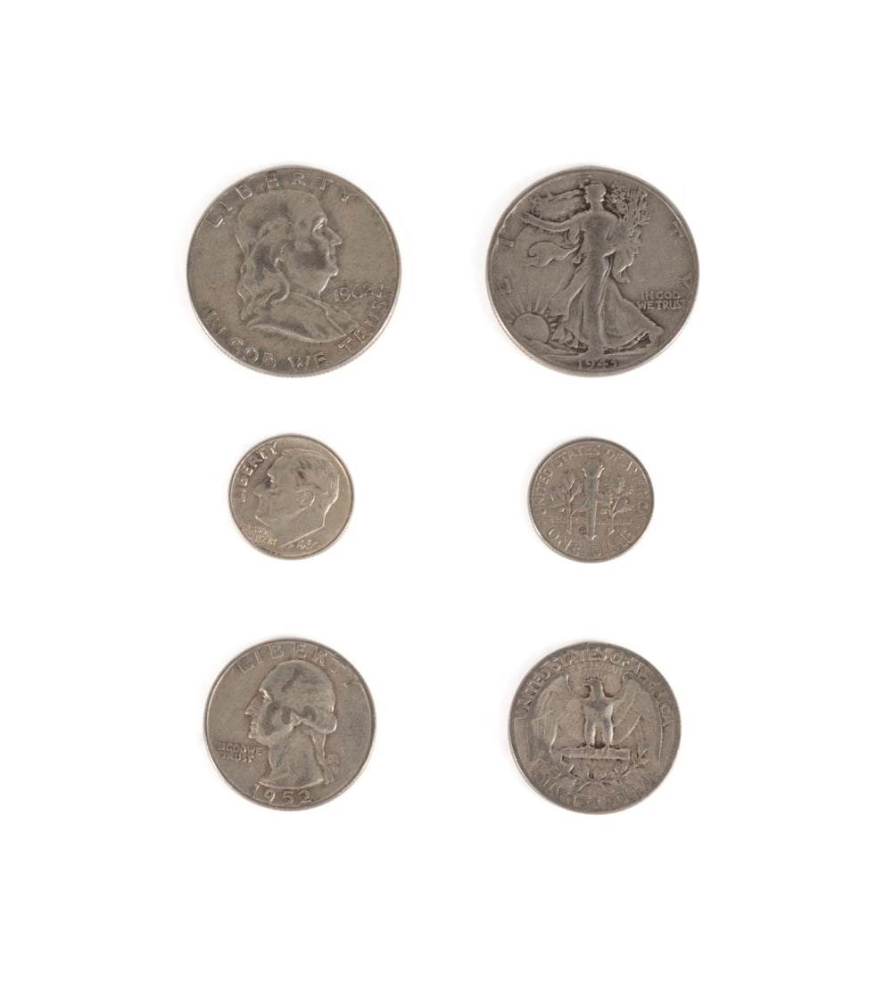 GROUP OF APPROX. 163 MIXED 90% U.S. SILVER COINS (1 of 4)