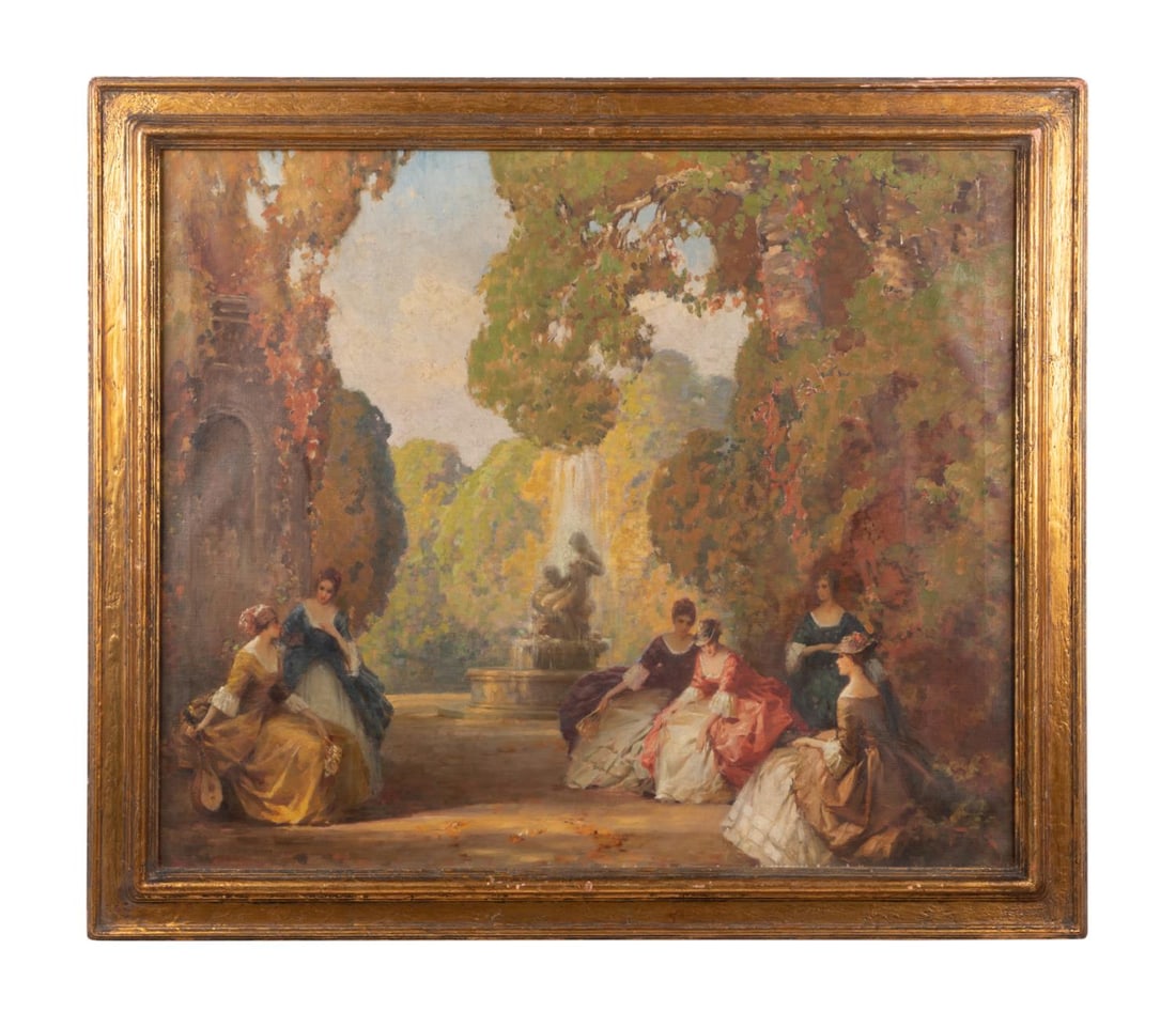 JOSEPH TOMANEK, "AFTER THE CONCERT", FRAMED O/C (1 of 6)