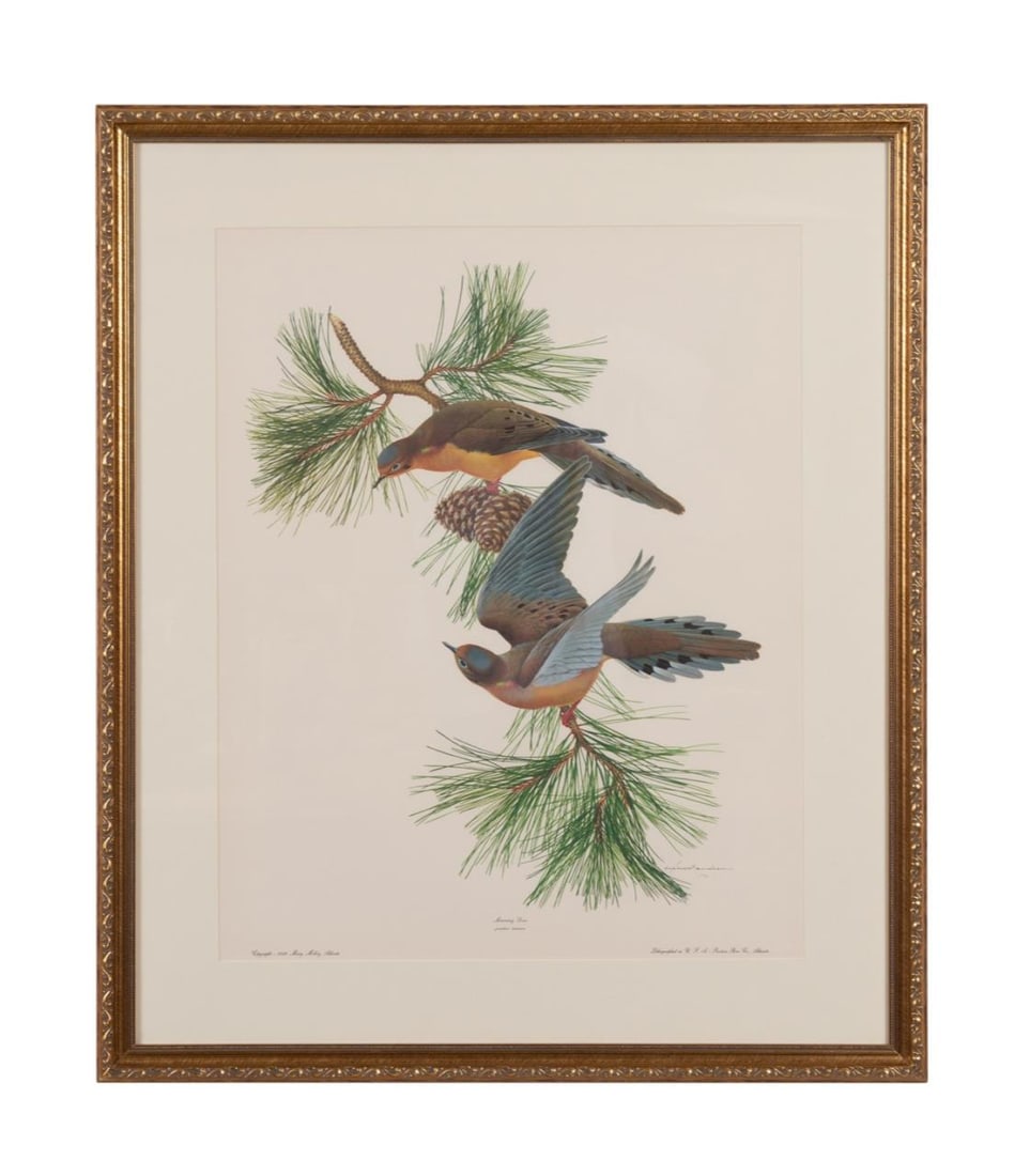 ATHOS MENABONI 'MOURNING DOVE' LITHOGRAPH (1 of 5)