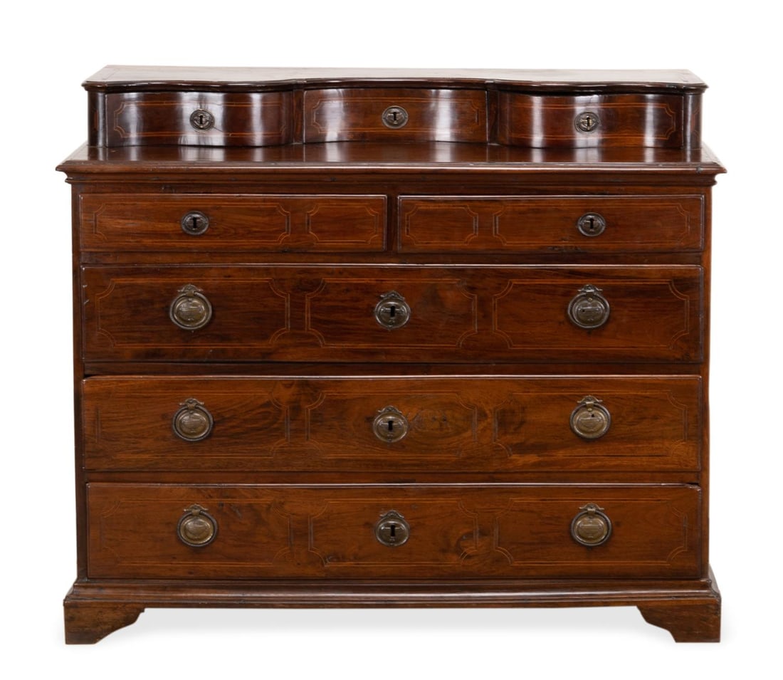 NEOCLASSICAL GENTLEMEN'S DRESSING COMMODE, 19TH C. (1 of 5)