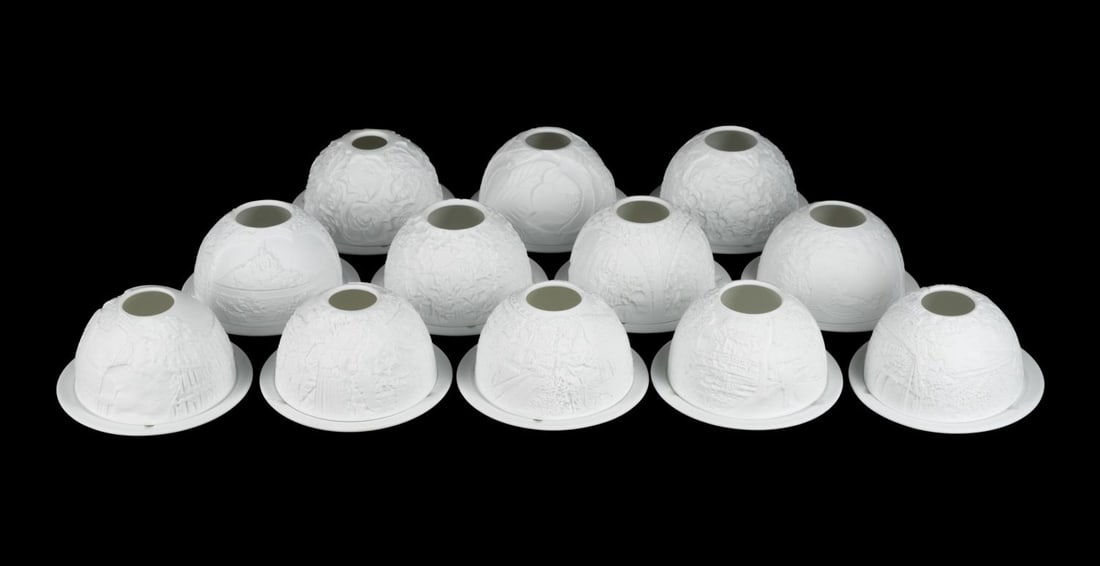 24PCS BERNARDAUD BISQUE LITHOPHANE VOTIVES (1 of 13)