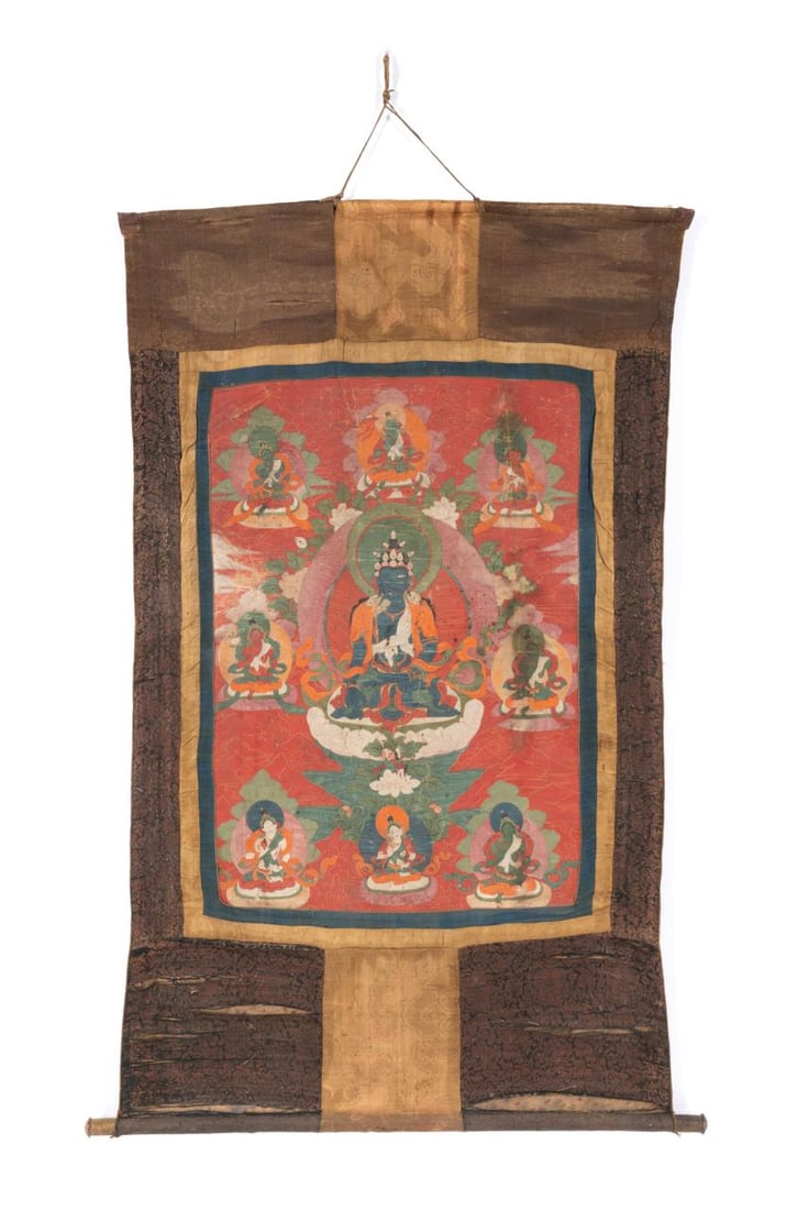 NEPALESE THANGKA OF THE BUDDHA AMITAYUS (1 of 5)