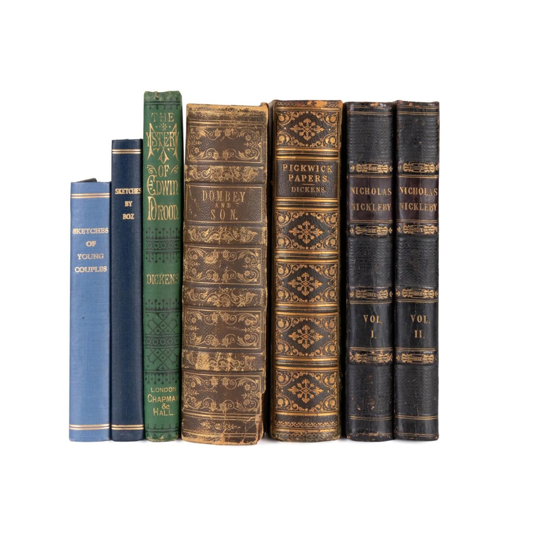 7VOL C. DICKENS BOOKS, INCLUDING EARLY EDITIONS (1 of 5)