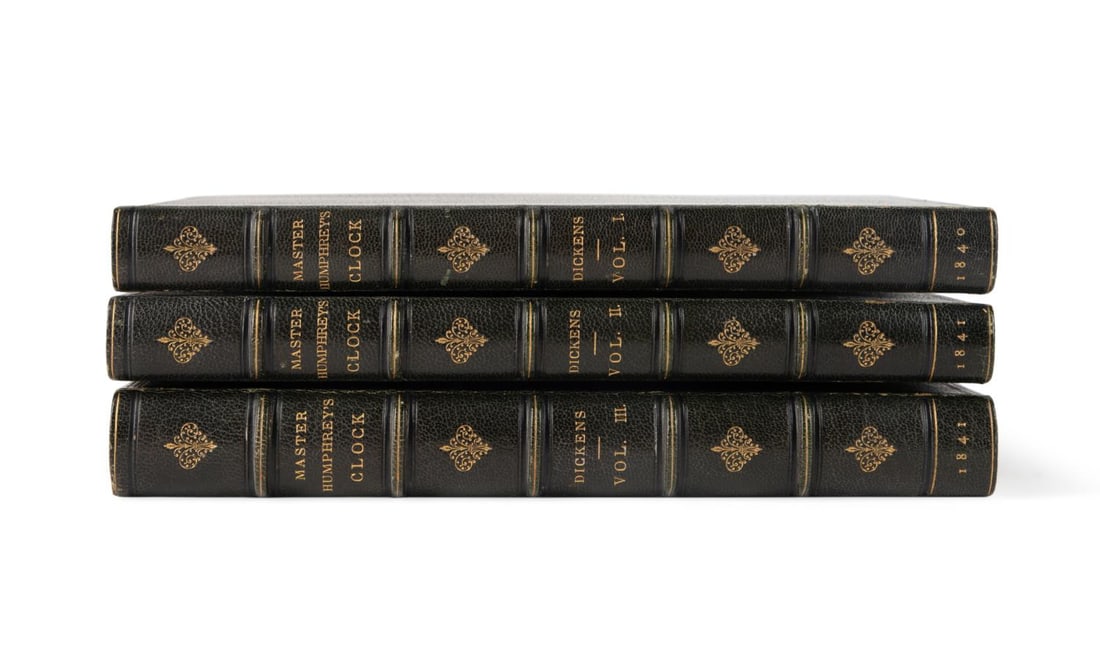 3VOL C. DICKENS MASTER HUMPHREY ZAEHNSDORF BINDING (1 of 7)