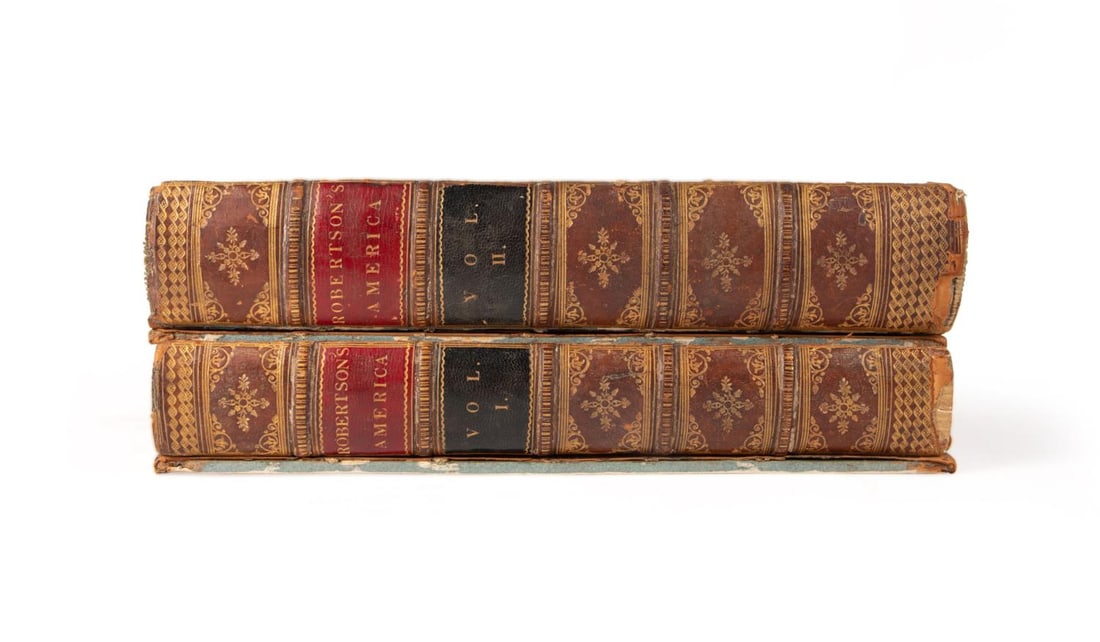 2VOL WILLIAM ROBERTSON, HISTORY OF AMERICA, 1778 (1 of 8)