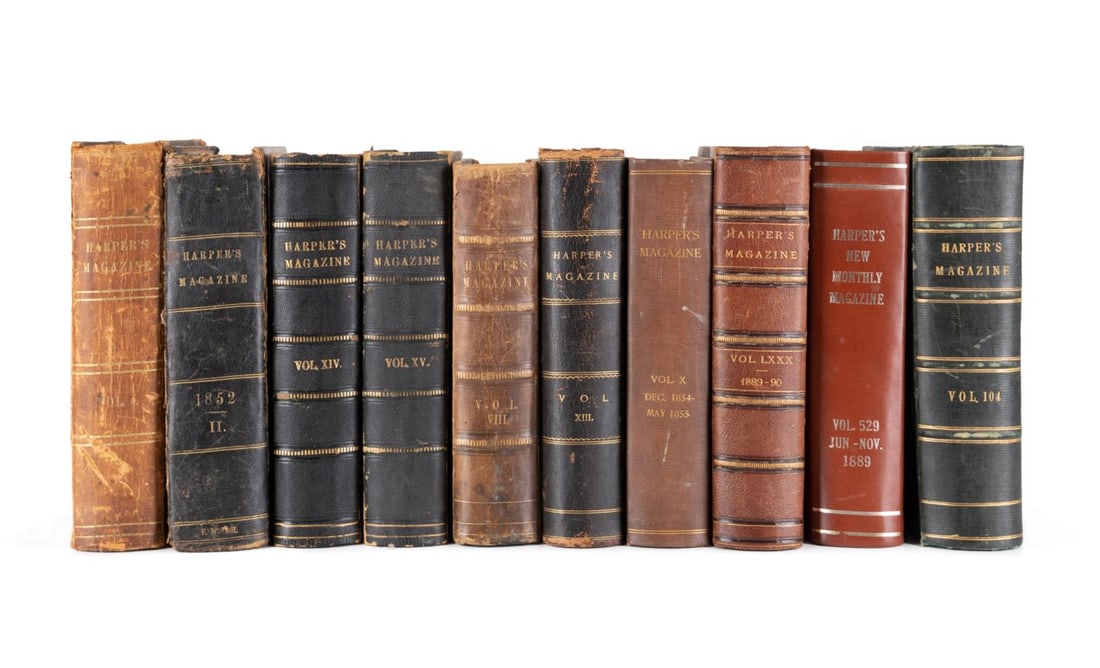 10VOL HARPER'S MAGAZINE BOUND EDITIONS (1 of 4)