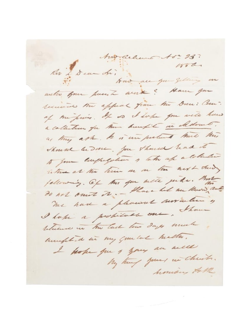 GEN LEONIDAS POLK HANDWRITTEN SIGNED LETTER (1 of 5)