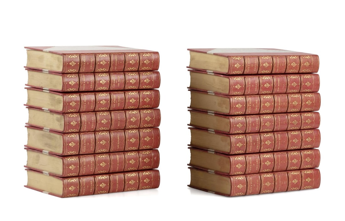 14VOL BEAUX AND BELLES OF ENGLAND FINELY BOUND SET (1 of 12)