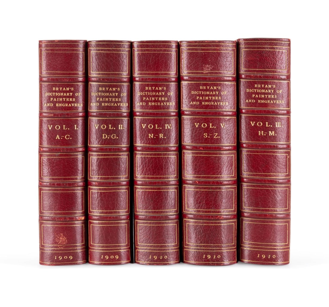 5VOL BRYAN'S DICTIONARY OF PAINTERS FINELY BOUND (1 of 5)