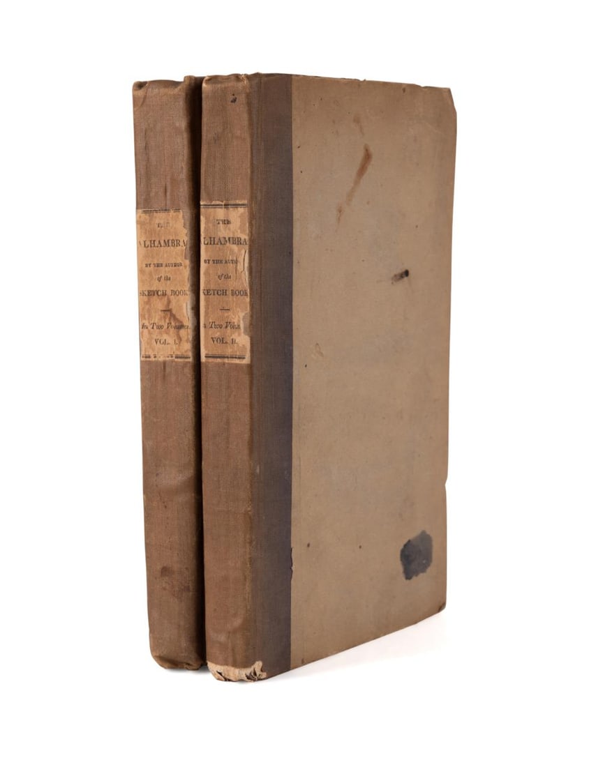 2VOL WASHINGTON IRVING, THE ALHAMBRA, 1ST EDITION (1 of 7)