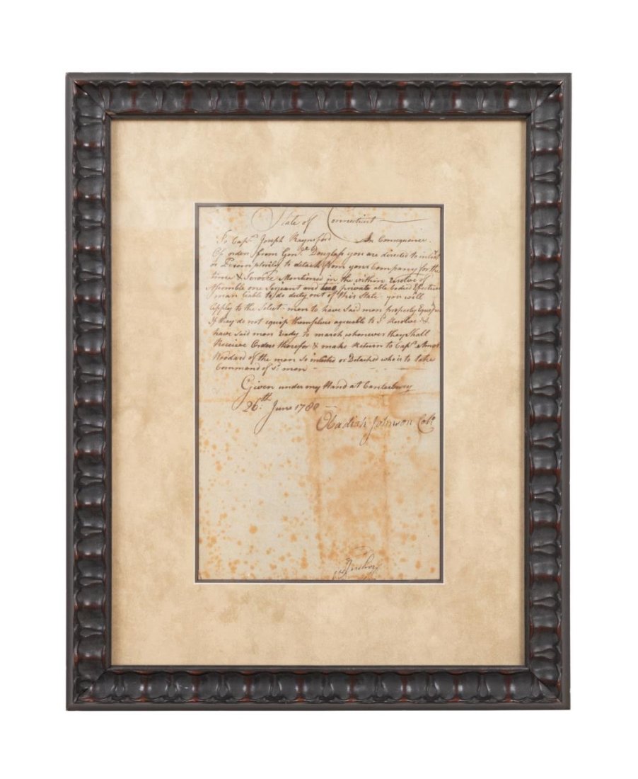 REVOLUTIONARY WAR BROADSIDE W/ WRITTEN ORDERS (1 of 4)