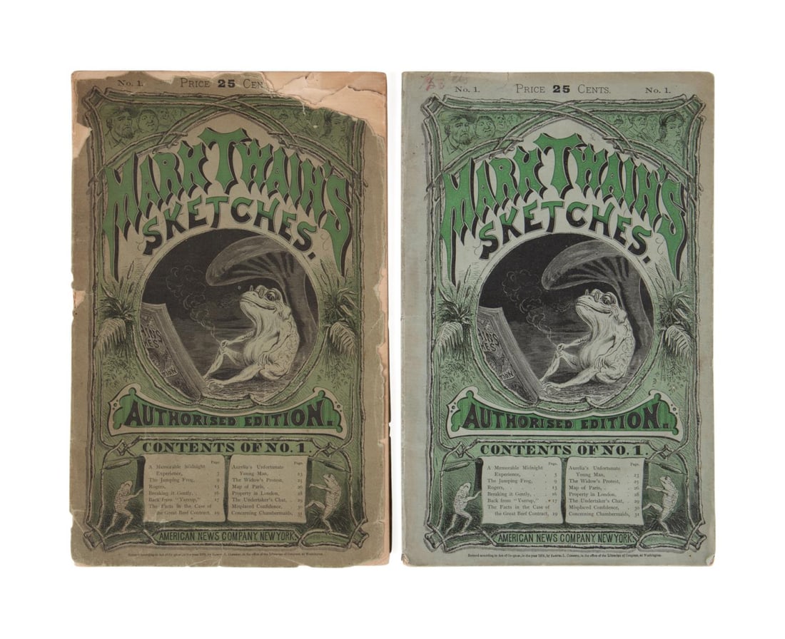 2VOL MARK TWAIN SKETCHES, FIRST AND SECOND STATES (1 of 5)